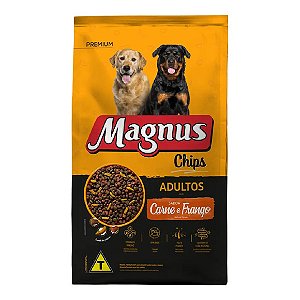 Ração Magnus Chips Cães Adultos Carne e Frango 20 kg