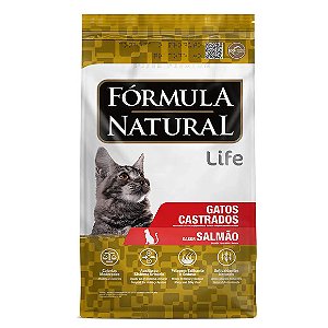 Ração Fórmula Natural Life Gatos Castrados Salmão 7 kg