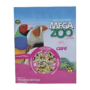 Mistura para Pássaros Exóticos Megazoo 350 g