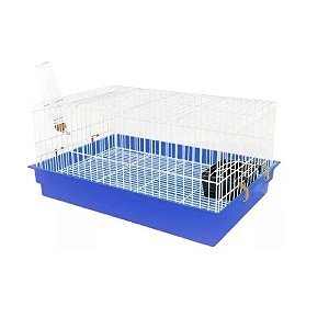 Gaiola Criadeira E Transporte Para Porquinho Da Índia, Míni Coelho E Chinchila Azul Único