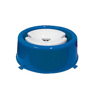 Bebedouro Classic Pelos Longos Furacão Pet Azul 1 L
