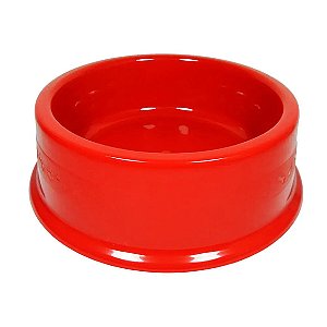 Comedouro Plástico Furacão Pet Vermelho 350 ml