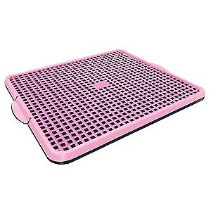Tapete Sanitário Higiênico Cachorro Xixi Canino Rosa Único