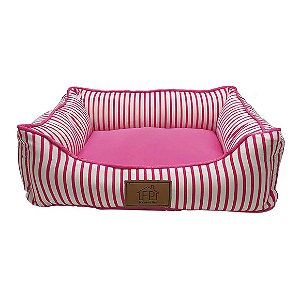 Cama Listra Rosa Fábrica Pet M