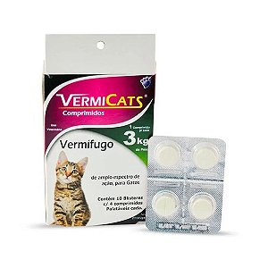 VermiCats 600mg - World 4 Comprimidos