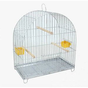 Gaiola De Arame Zincado Para Canário E Pássaros Semelhantes N°12 Único