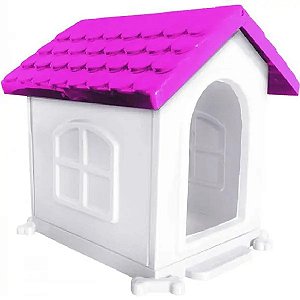 Casinha de Cachorro Desmontável Rosa N. 03