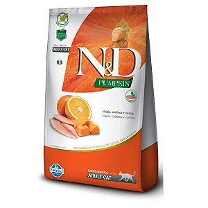 Ração N&D Pumpkin Gatos Adultos Tilápia e Laranja 400 g