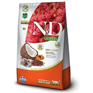Ração N&D Quinoa Gatos Adultos Skin & Coat Peixe 400 g