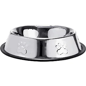 Comedouro Inox Relevo 480 ml