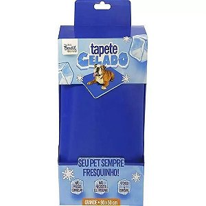 Tapete Gelado para cães Azul The Pets Brasil Grande