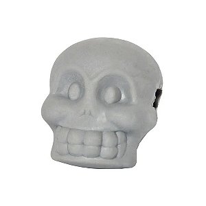 Brinquedo Mordedor Caveirinha Soft Pet Games Cinza P