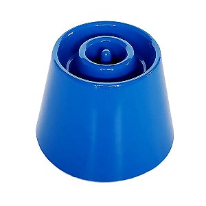 Comedouro Lento Alto Dog Eat Azul Pet Games M