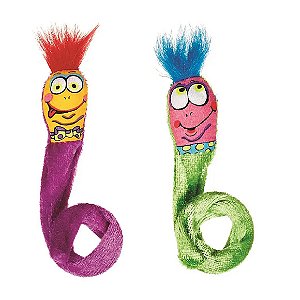 Brinquedo Interativo para Gato Fat Cat Springy Worms Único