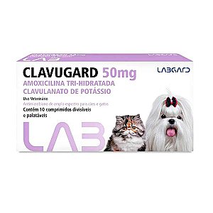 Clavugard 50 mg com 10 Comprimidos