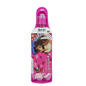 Bebedouro Garrafa Portátil Cães Petdrink Rosa 500 ml