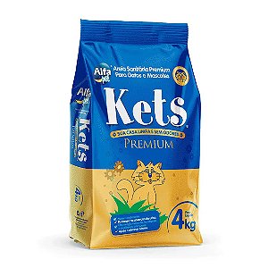 Areia Higiênica Kets Premium 4 kg