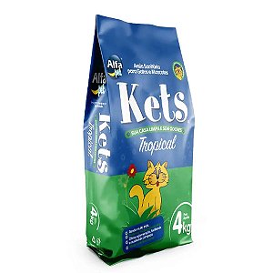 Granulado Higiênico Kets Tropical Para Gatos 4 kg