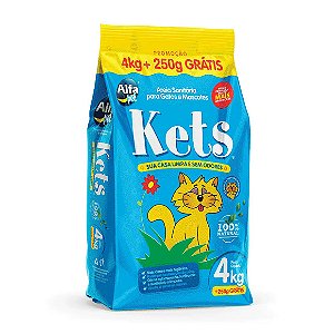 Areia Higiênica Kets 4 kg + 250g grátis