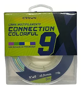 Linha P/pesca Crown Connection 9x Colorfull 0,26mm 150m