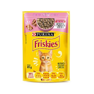 Rc Friskies 85g Cat Fil Carne Ao Molho