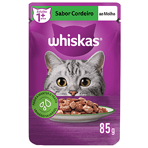 Rc Whiskas Sache 85g Adu 1+ Cordeiro Mol