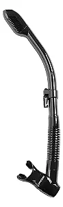 Snorkel Mergulho Valvulado Sk-dry Silicone Preto/preto Flexivel Quebra Ondas/bocal Removivel