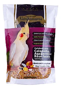 Farinhada Nutripassaros Calopsita Frutas Tornorneio 500g
