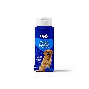 Talco Pet Clean 100g Banho A Seco Macho