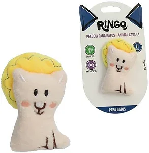 Brinquedo Ringo Gato Pelucia Animal Savana Rg-0028