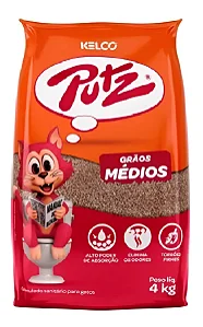 Areia Hig P/gato Graos Medios Putz 4kg