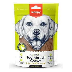 Petisco Wanpy P/cao 100g Escova De Dente Sabor Frango
