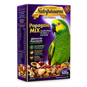Alim Nutripassaros Papagaio Mix Castanha 500g