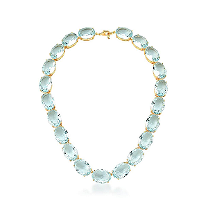 COLAR CRISTAL AGUA MARINHA