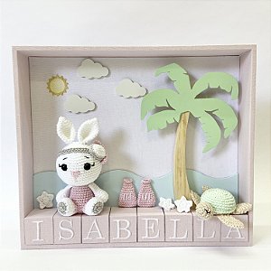 Porta maternidade feminino com tema praia