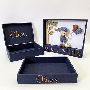 Kit maternidade Masculino com menino ou aviador