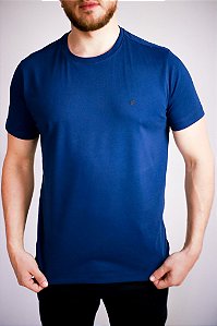 Camsieta Algodão Egípcio Azul Dark