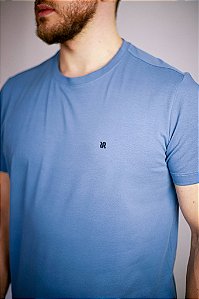 Camsieta Algodão Egípcio Azul Claro