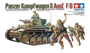 TAMIYA German Panzer Mk.II Ausf.F/G kit modelo plástico Escala 1/35 #35009