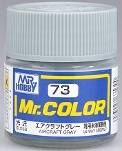 Tinta Laca Acrílica - Mr.Hobby Gunze - Mr.Color 73 - Gloss Aircraft Gray