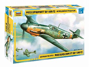German fighter Messerschmitt BF-109 F2 - Zvezda #4802 1:48
