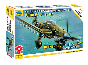 German dive bomber JU-87B2 "Stuka" - Zvezda #7306 1:72