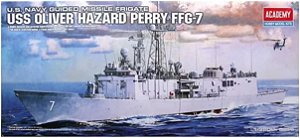 Navio  U.S. Navy Guided Missile Frigate USS Oliver Hazard Perry  - Academy  #14102 1/350