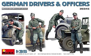 Figura German Drivers & Officers WWII - Miniart #35345 1:35