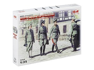 Figura WWII German Staff PersonnelI - ICM #35611 1:35