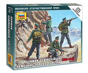 Figura German Gebirgsjager 1939-1943 - Zvezda #6154 1:72