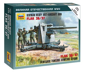 Figura German Heavy Anti-Aicraft Gun FLAK 36/37 - Zvezda #6158 1:72