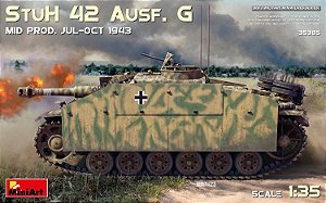 Tanque StuH 42 Ausf. G MID PROD. JUL-OCT 1943- MiniArt #35385 1:35