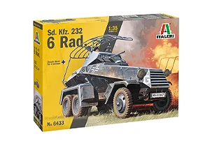Veículo Militar Sd. Kfz. 232 6 Rad. WWII - Italeri #6433 1:35