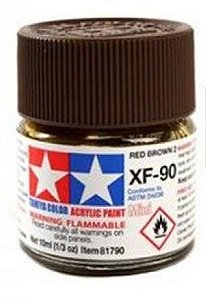 Tinta Tamiya Acrilica XF-90 Red Brown 10ml Tamiya 81790
